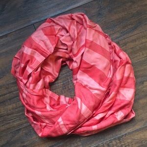 Calvin Klein red infinity scarf